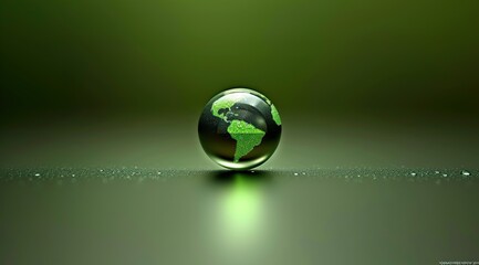 earth with drops