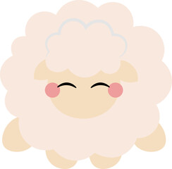 cute recolorable sheep eid adha, domba lucu idul adha