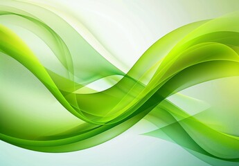 Obraz premium Abstract green background presentation design, dynamic geometric shapes and lines forming an elegant composition