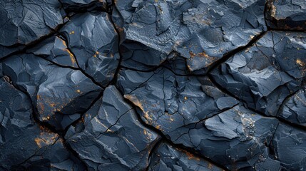 Abstract Texture of Dark Grey Stone