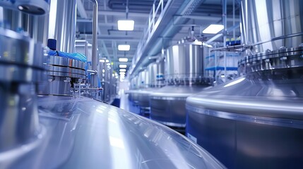 Fototapeta premium Biopharma tank operations featuring advanced technology and efficient designs