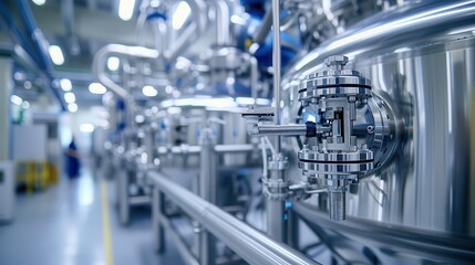 Fototapeta premium Bioreactor process for pharma applications with cutting edge technology