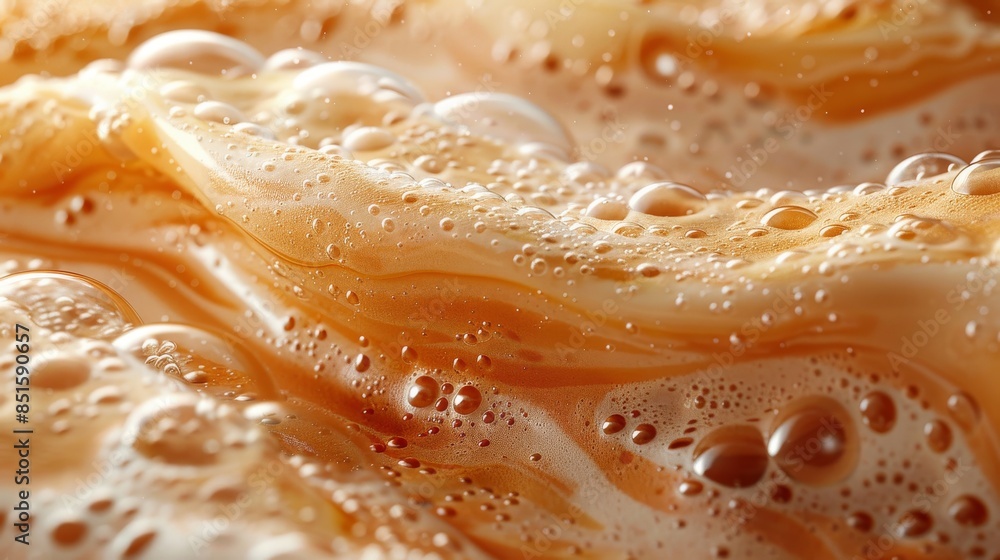 Poster this image captures the creamy texture and sudsy appearance of a beer's head, accentuating its smoot