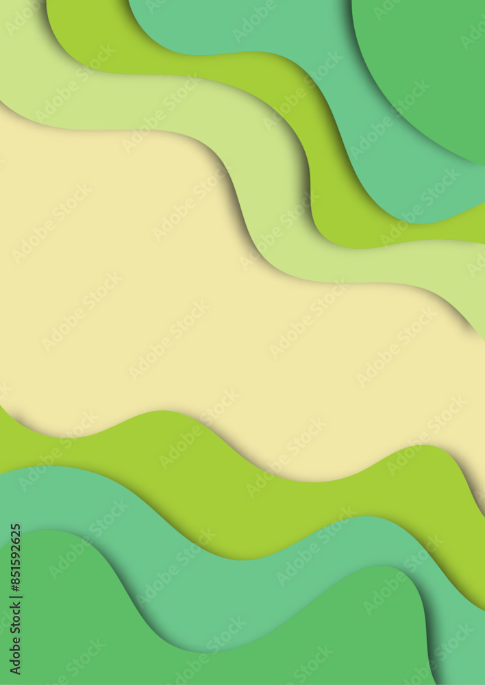 Poster abstract colored paper texture background. minimal paper cut composition with layers of geometric sh