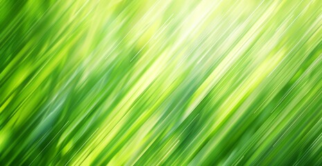 Abstract green blurred background with diagonal lines and copy space for text, eco concept