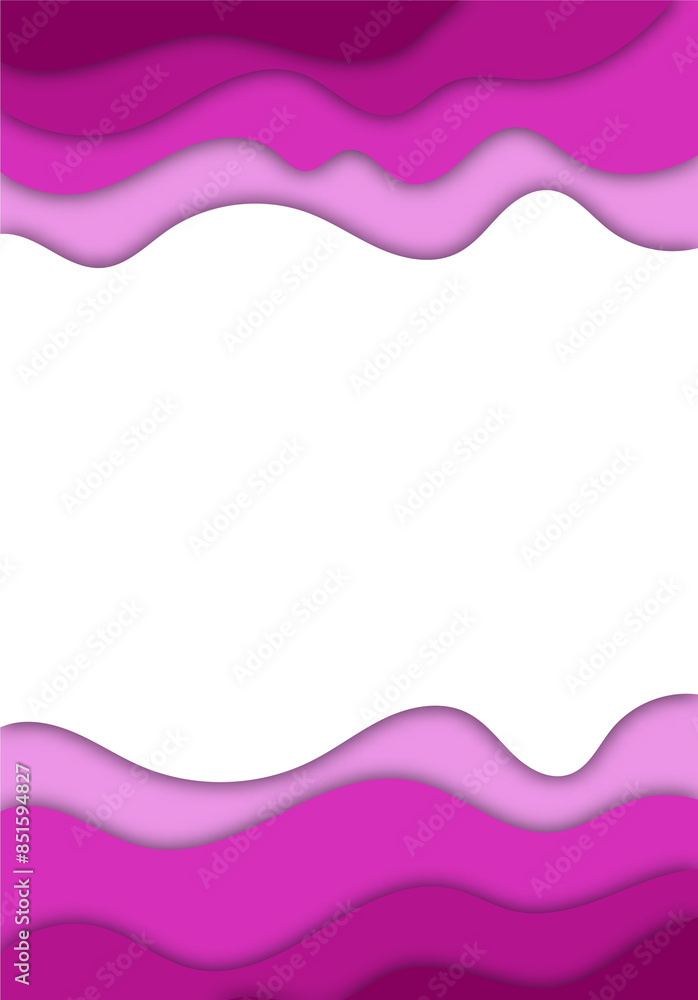 Poster pink paper cut background with copy space for graphic design element. eps 10