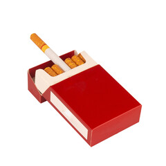 Cigarette pack isolated on white background