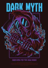 dark myth artwork vector