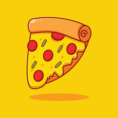 a slice of pizza with a slice of cheese and sausage