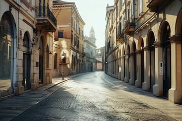 Obraz premium Street city architecture outdoors.