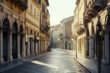 Fototapeta premium Street city architecture cityscape.