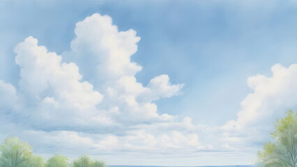 Obraz premium blue summer sky