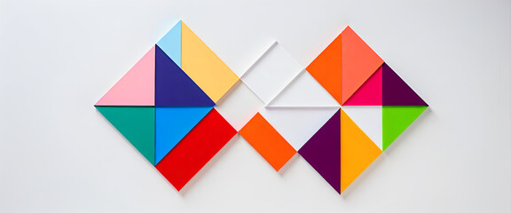 illustrazione con elementi geometrici a tema astratto contemporaneo