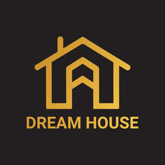 House logo vector art illustration 