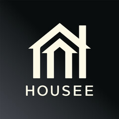 House logo vector art illustration 