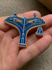 Fototapeta premium Beautiful Keychain on the human hand