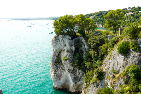 Cliff in Duino, Italy 