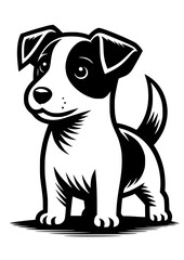 Jack Russell Terrier SVG, Dog Breed SVG, Dog SVG, Pet SVG, Dog Lover SVG, Peeking Animal SVG, Jack Russell Terrier Silhouette, Vector, Clipart, Cut file for Cricut SVG, JPG, PNG
