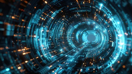 Obraz premium Quantum encryption communication