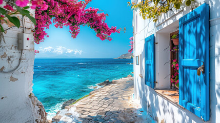 Fototapeta premium Serenity in a Mediterranean Town