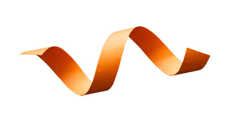 curl ribbon paper isolated element