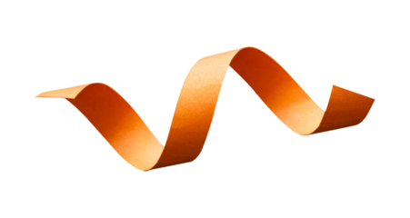 curl ribbon paper isolated element