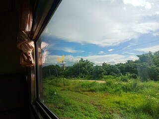 view from the Thai train
