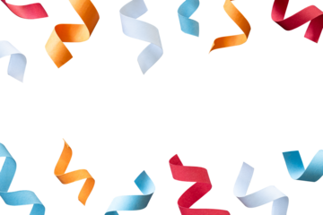 curl ribbon border for banner copy space