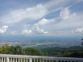 clouds over the city