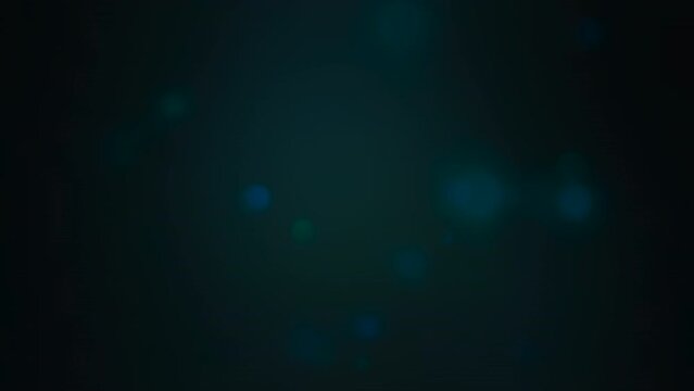 Abstract Blurry Blue Bubbles Floating Around On Black Background. Bubbles rising up slow motion 4K 3D Animation on Black background. Free floating bubbles Background.