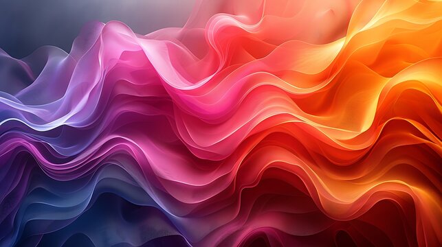 An abstract background with parallelogram wave and gradient color flow, vivid colors, hd quality, digital art, high contrast, geometric design, modern aesthetic, artistic abstraction