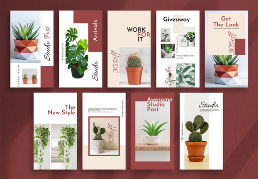 Studio Social Media Layout