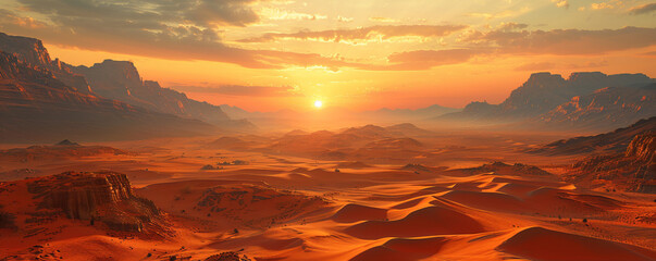 Across the barren sands of a desert world, winds whisper tales of civilizations long lost to the ravages of time.