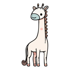 Playful Baby Giraffe