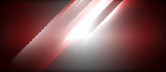 Obraz premium Neon dynamic diagonal light rays background. Techno digital geometric concept design for wallpaper, banner, presentation, background