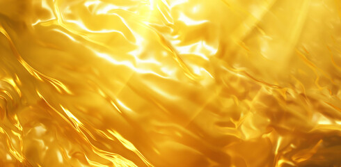 Gold background, yellow gradient, golden texture, golden light, shiny gold foil, blurry effect, abstract, shimmering gold, radiant light, elegant, sophisticated, luxurious feel