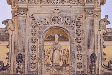 detail, Lecce, Apulia, Italiy, March 2024