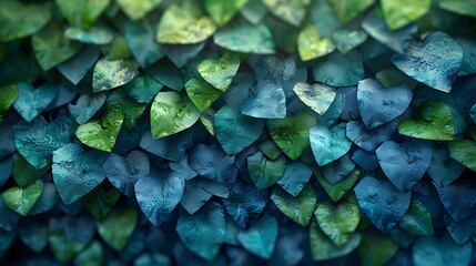 Obraz premium Parallelograms tilted to create a sense of imbalance, shades of blue and green, hd quality, digital rendering, high contrast, geometric precision, modern design, artistic composition, elegant