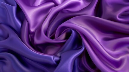 Fototapeta premium Luxurious purple silk fabric texture with elegant drapes