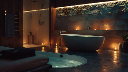 luxury bathroom interior