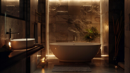 interior with shower