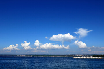 Obraz premium blue sea in N.P. Brioni, Croatia