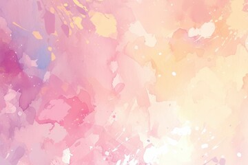 Obraz premium Abstract Watercolor Background with Pink, Yellow and White Colors