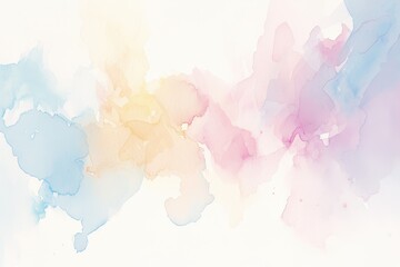 Obraz premium Abstract Watercolor Painting in Soft Pastel Tones