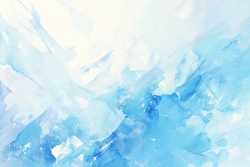 Abstract Watercolor Background in Blue Hues