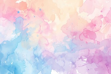 Abstract Watercolor Background with Pastel Colors
