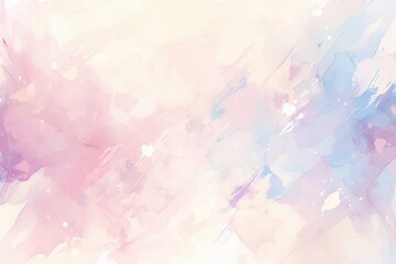 Abstract Watercolor Background with Pink and Blue Hues