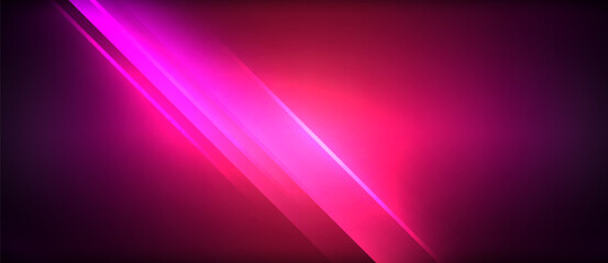 Neon glowing circle rays, light round lines in the dark, planet style neon wave lines. Energetic electric concept design for wallpaper, banner, background