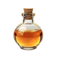 bottle of perfume isolated on transparent background
