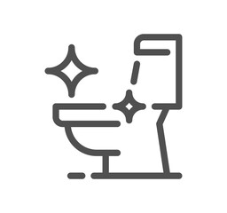 Rest room related icon outline and linear vector.